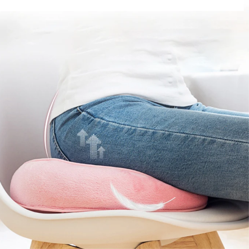 Dual Comfort Cushion Lift Hips Up Seat Cushion, Beautiful Buttocks Cushion  Orthopedic Posture Correction Cushion for Relief Sciatica Tailbone Hip Pain  Fits in Car Home Office - Pink 
