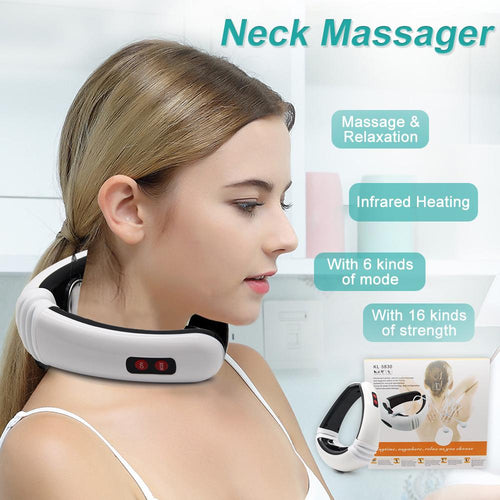 Premium Electric Pulse Back and Neck Massager cloudhealth 