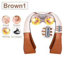 Load image into Gallery viewer, U Shape Electrical Body Massager cloudhealth Brown 1 